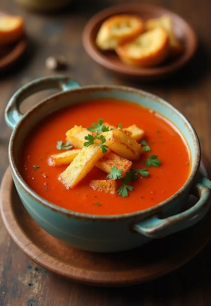 25 Recipes with Tomato Sauce That Never Go Out of Style 108 25 Recipes with Tomato Sauce That Never Go Out of Style - 18. Tomato Soup with Grilled Cheese Croutons