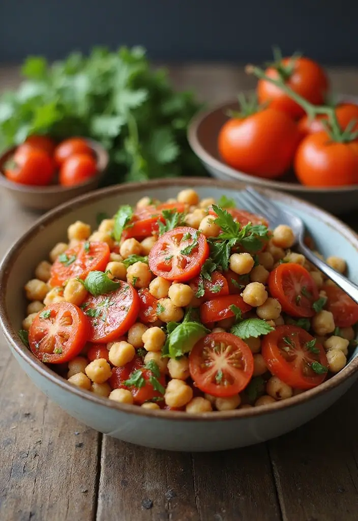 25 Recipes with Tomato Sauce That Never Go Out of Style 127 25 Recipes with Tomato Sauce That Never Go Out of Style - 21. Tomato and Chickpea Salad