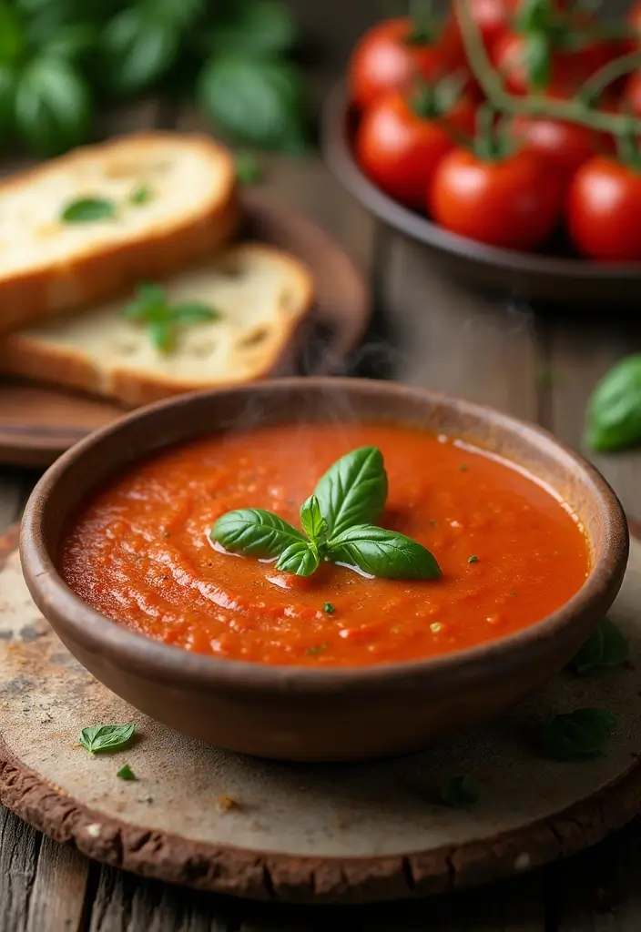 25 Recipes with Tomato Sauce That Never Go Out of Style 13 25 Recipes with Tomato Sauce That Never Go Out of Style - 3. Tomato Basil Soup