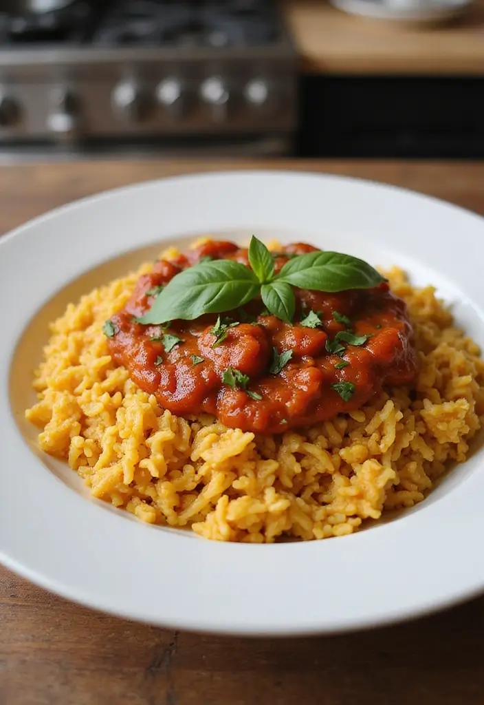 25 Rice and Spaghetti Sauce Recipes for Simple Weeknight Meals 67 25 Rice and Spaghetti Sauce Recipes for Simple Weeknight Meals - 11. Curried Rice with Spaghetti Sauce