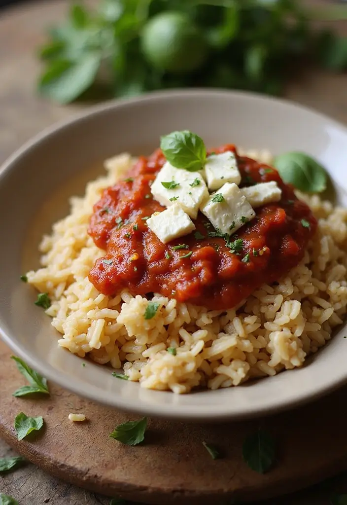 25 Rice and Spaghetti Sauce Recipes for Simple Weeknight Meals 119 25 Rice and Spaghetti Sauce Recipes for Simple Weeknight Meals - 19. Greek Rice with Spaghetti Sauce
