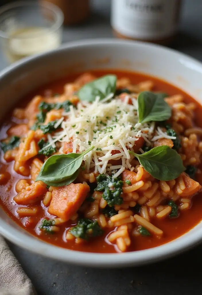 25 Rice and Spaghetti Sauce Recipes for Simple Weeknight Meals 126 25 Rice and Spaghetti Sauce Recipes for Simple Weeknight Meals - 20. Spinach and Cheese Rice with Tomato Sauce