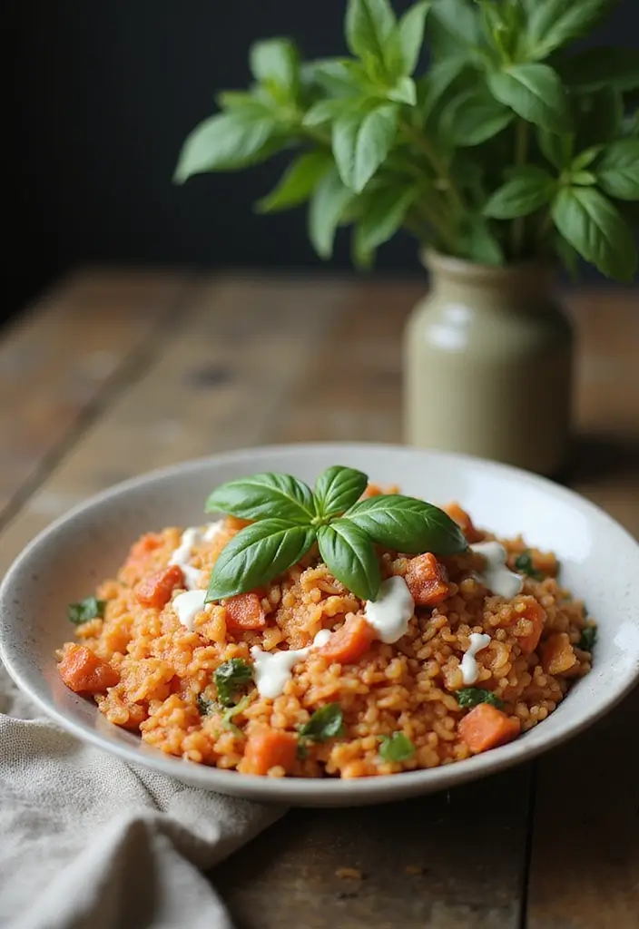 25 Rice and Spaghetti Sauce Recipes for Simple Weeknight Meals 22 25 Rice and Spaghetti Sauce Recipes for Simple Weeknight Meals - 4. Creamy Tomato Basil Rice
