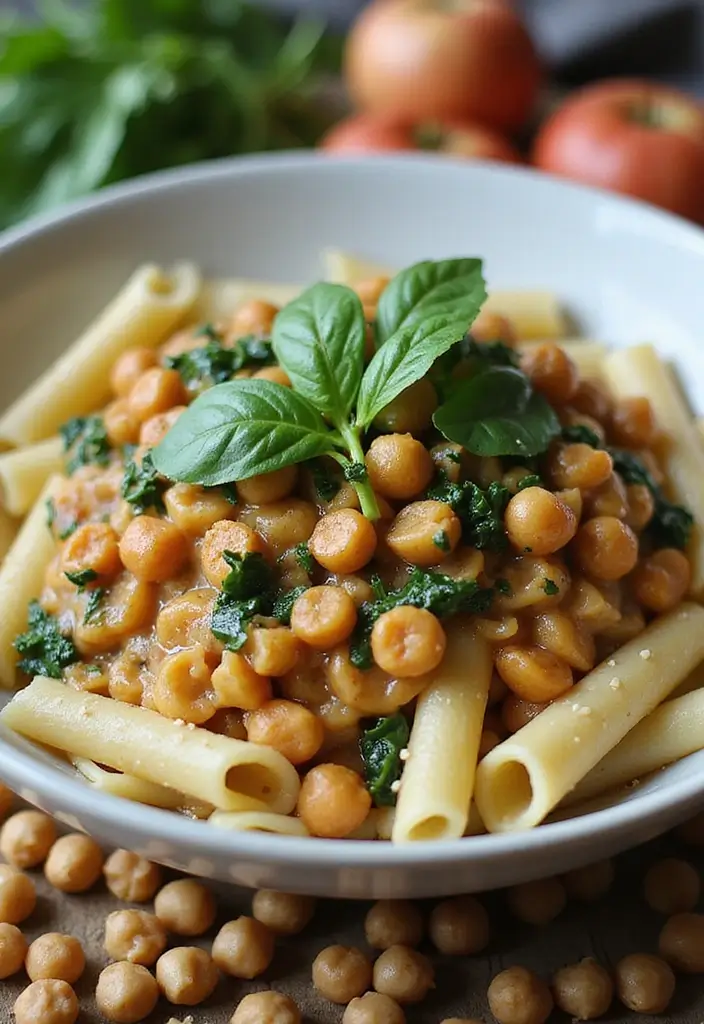 25 Veggie Pasta Sauce Recipes for a Healthy Twist 109 25 Veggie Pasta Sauce Recipes for a Healthy Twist - 17. Chickpea and Spinach Sauce