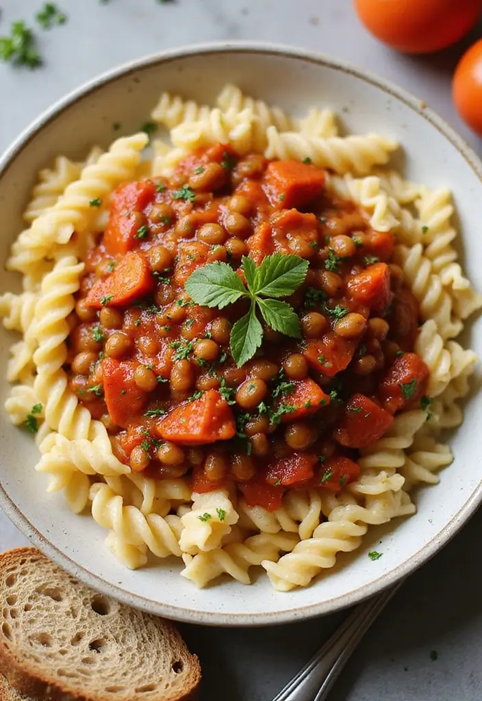 25 Veggie Pasta Sauce Recipes for a Healthy Twist 8 25 Veggie Pasta Sauce Recipes for a Healthy Twist - 2. Zesty Tomato and Lentil Sauce