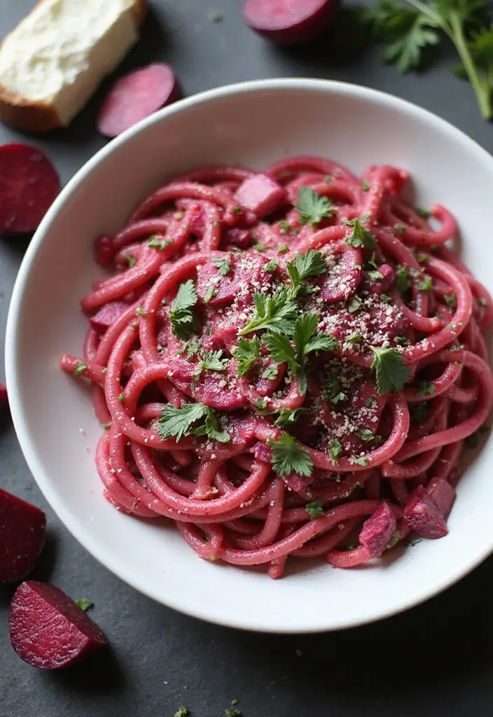 25 Veggie Pasta Sauce Recipes for a Healthy Twist 165 25 Veggie Pasta Sauce Recipes for a Healthy Twist - 25. Beet and Goat Cheese Sauce