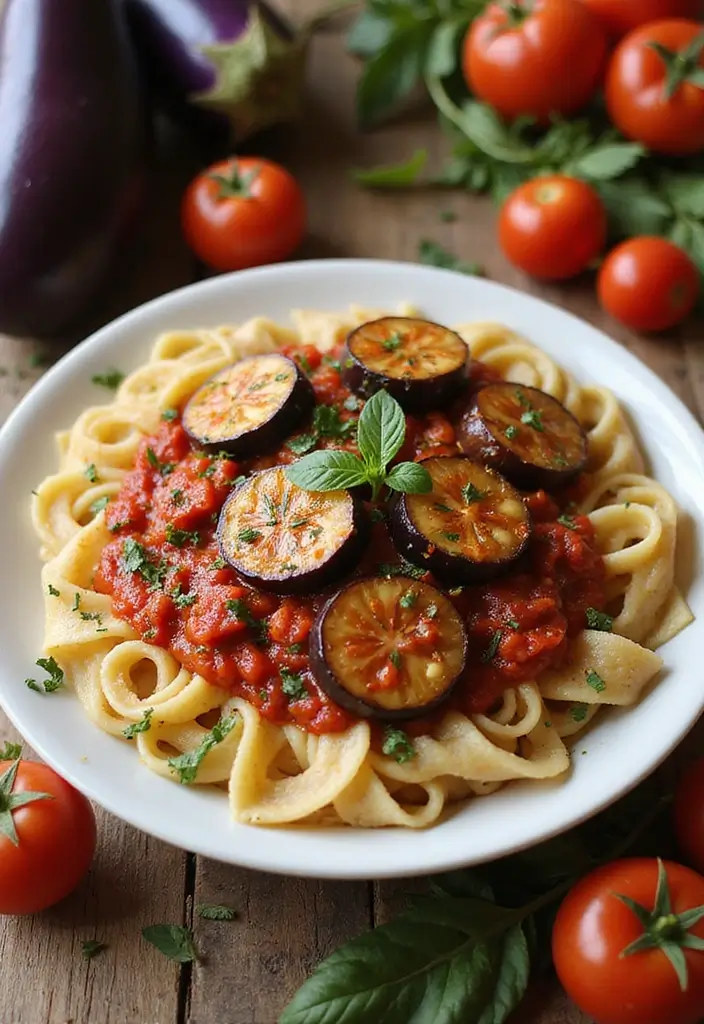 25 Veggie Pasta Sauce Recipes for a Healthy Twist 29 25 Veggie Pasta Sauce Recipes for a Healthy Twist - 5. Eggplant and Tomato Sauce