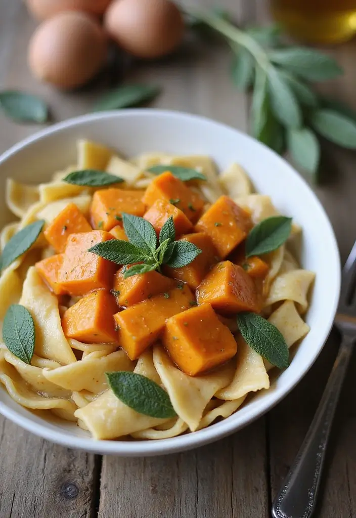 25 Veggie Pasta Sauce Recipes for a Healthy Twist 34 25 Veggie Pasta Sauce Recipes for a Healthy Twist - 6. Sweet Potato and Sage Sauce