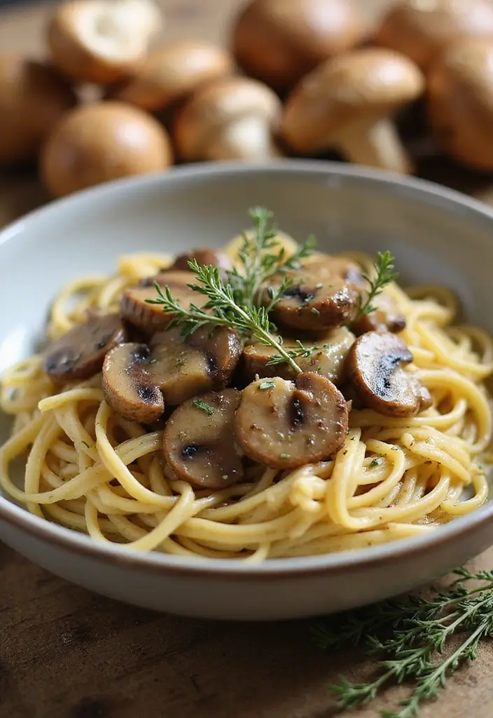 25 Veggie Pasta Sauce Recipes for a Healthy Twist 48 25 Veggie Pasta Sauce Recipes for a Healthy Twist - 8. Mushroom and Thyme Sauce