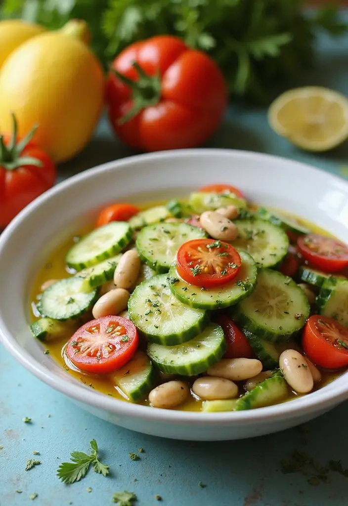 26 Beans in Tomato Sauce Recipes for Quick Comfort Meals 122 26 Beans in Tomato Sauce Recipes for Quick Comfort Meals - 20. Tomato and Bean Cucumber Salad