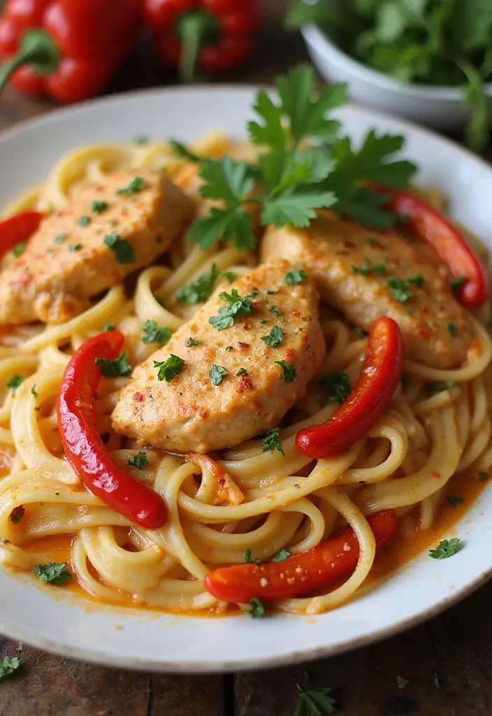 26 Chicken and Vodka Sauce Recipes with Restaurant Flavor 8 26 Chicken and Vodka Sauce Recipes with Restaurant Flavor - 2. Spicy Chicken Vodka Fettuccine