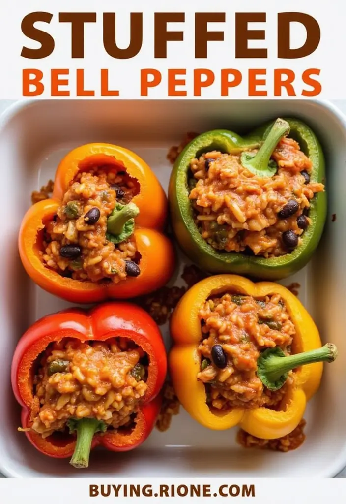 26 Recipes with Enchilada Sauce for Flavorful Mexican Meals 27 26 Recipes with Enchilada Sauce for Flavorful Mexican Meals - 5. Enchilada Sauce Stuffed Bell Peppers