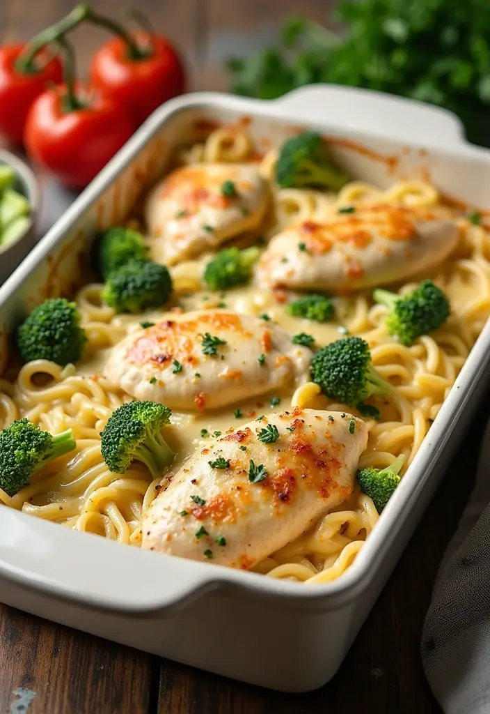 27 Chicken and Alfredo Sauce Recipes That Feel Like Comfort Food 80 27 Chicken and Alfredo Sauce Recipes That Feel Like Comfort Food - 14. Chicken Alfredo Bake with Broccoli