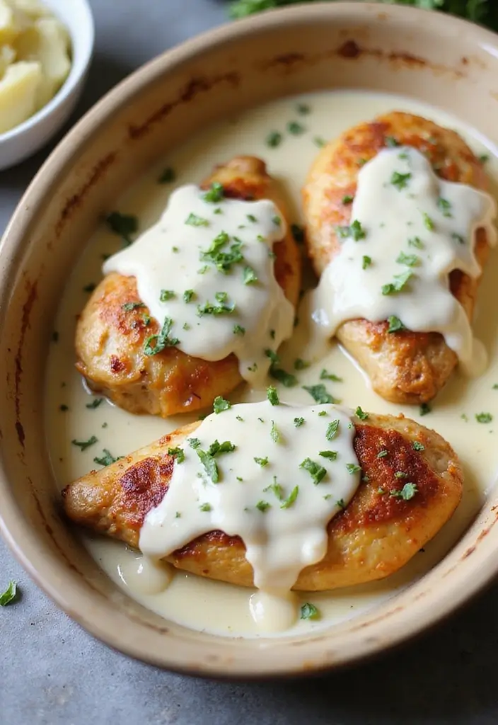 27 Chicken in White Sauce Recipes for Creamy Comfort 62 27 Chicken in White Sauce Recipes for Creamy Comfort - 10. Baked Chicken with White Sauce