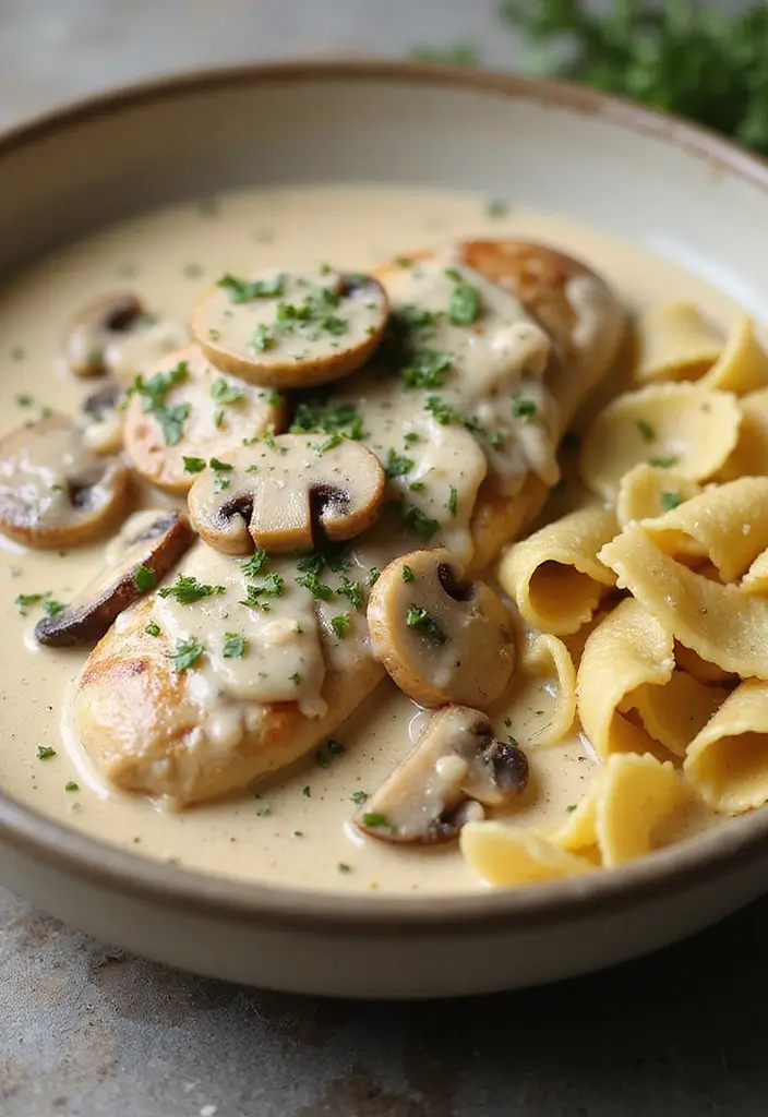 27 Chicken in White Sauce Recipes for Creamy Comfort 83 27 Chicken in White Sauce Recipes for Creamy Comfort - 13. Chicken in White Sauce with Mushrooms