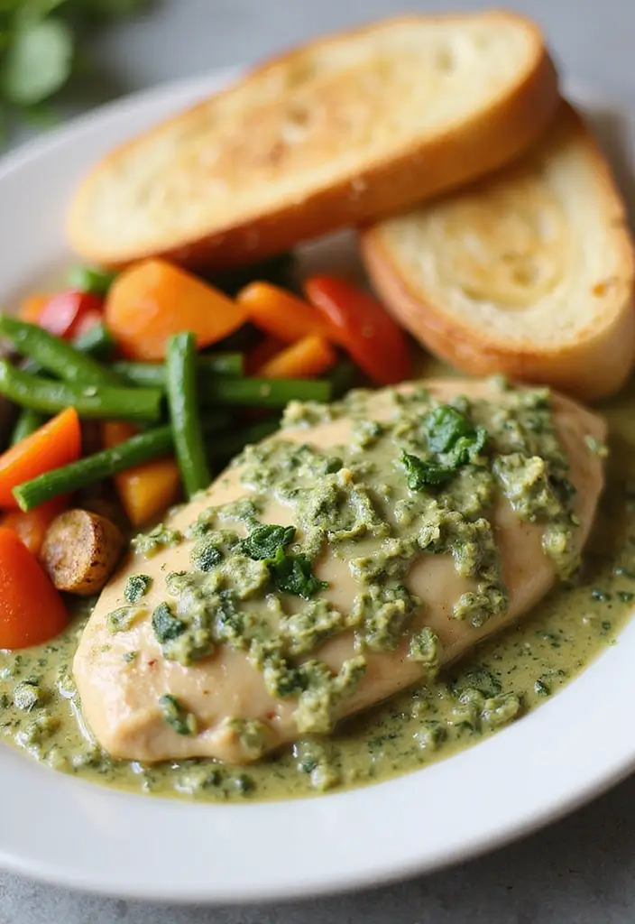 27 Chicken in White Sauce Recipes for Creamy Comfort 121 27 Chicken in White Sauce Recipes for Creamy Comfort - 19. Creamy Pesto Chicken