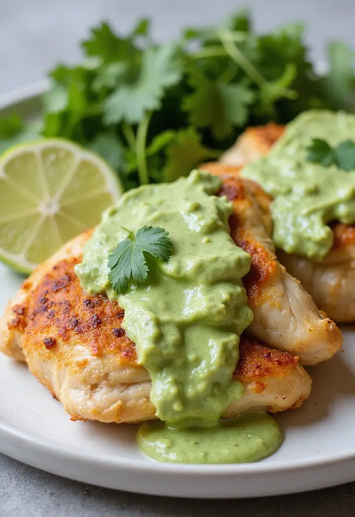 27 Chicken in White Sauce Recipes for Creamy Comfort 149 27 Chicken in White Sauce Recipes for Creamy Comfort - 23. Chicken in Creamy Avocado Sauce