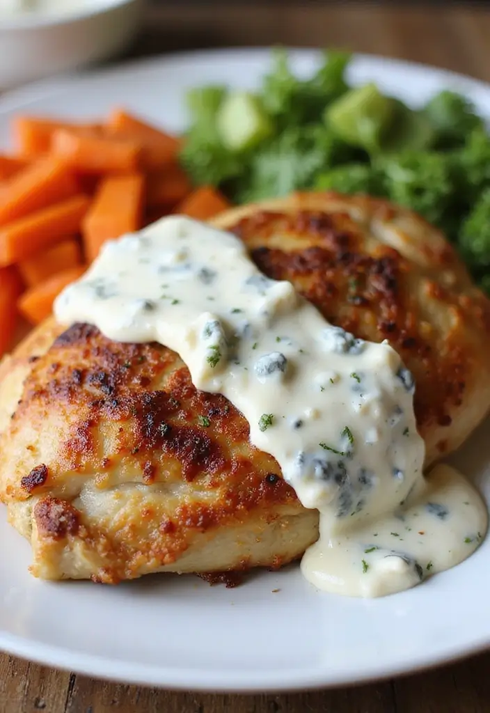27 Chicken in White Sauce Recipes for Creamy Comfort 170 27 Chicken in White Sauce Recipes for Creamy Comfort - 26. Chicken in Creamy Blue Cheese Sauce