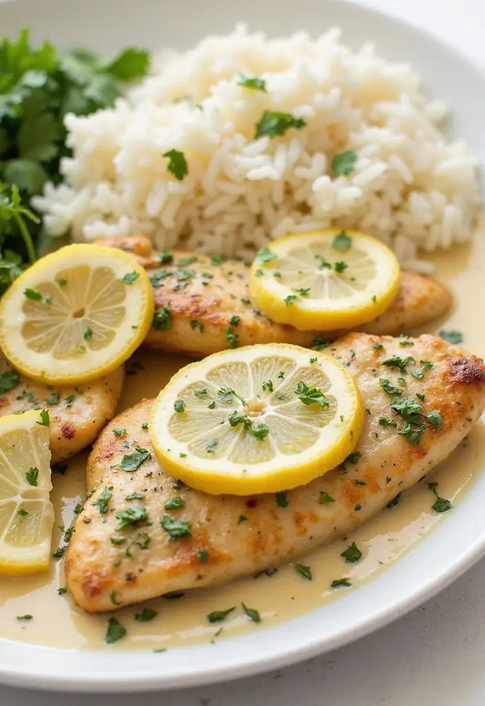 27 Chicken in White Sauce Recipes for Creamy Comfort 20 27 Chicken in White Sauce Recipes for Creamy Comfort - 4. Lemon Herb Chicken in White Sauce