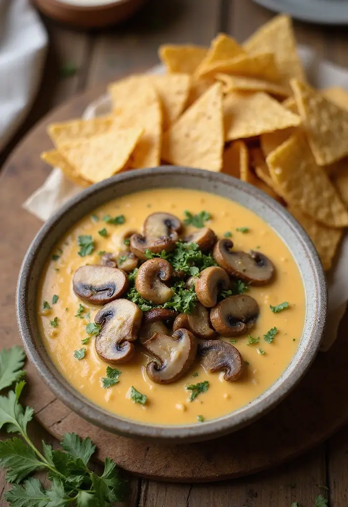 27 Homemade Nacho Cheese Sauce Recipes for Party Snacks 62 27 Homemade Nacho Cheese Sauce Recipes for Party Snacks - 10. Mushroom Alfredo Nacho Cheese