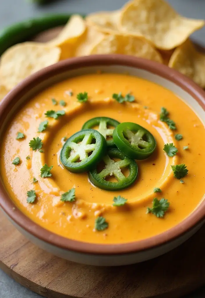 27 Homemade Nacho Cheese Sauce Recipes for Party Snacks 8 27 Homemade Nacho Cheese Sauce Recipes for Party Snacks - 2. Spicy Jalapeño Nacho Cheese