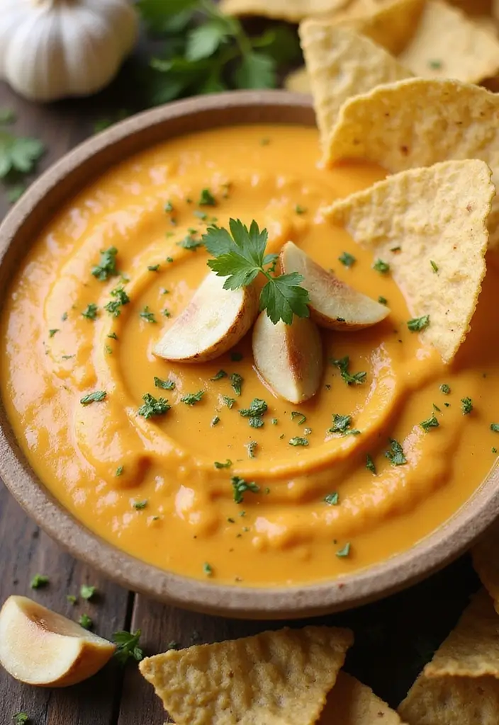 27 Homemade Nacho Cheese Sauce Recipes for Party Snacks 20 27 Homemade Nacho Cheese Sauce Recipes for Party Snacks - 4. Roasted Garlic Nacho Cheese