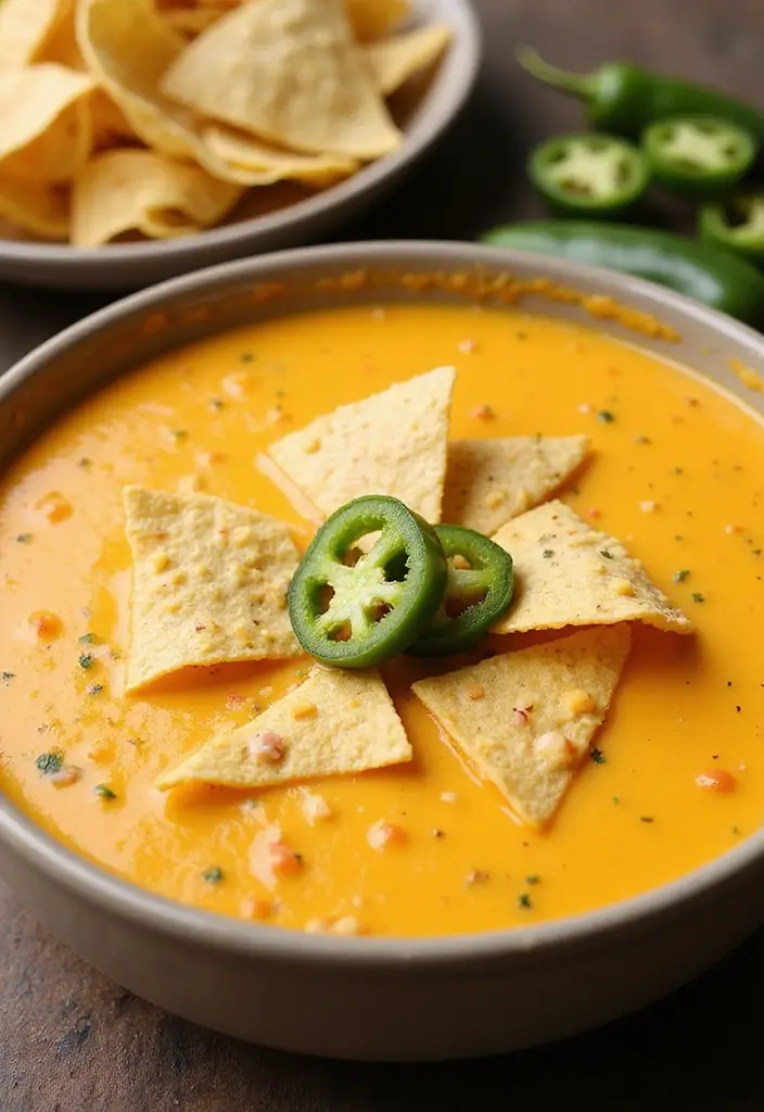 27 Homemade Nacho Cheese Sauce Recipes for Party Snacks 27 27 Homemade Nacho Cheese Sauce Recipes for Party Snacks - 5. Cheesy Pepper Jack Nacho Sauce