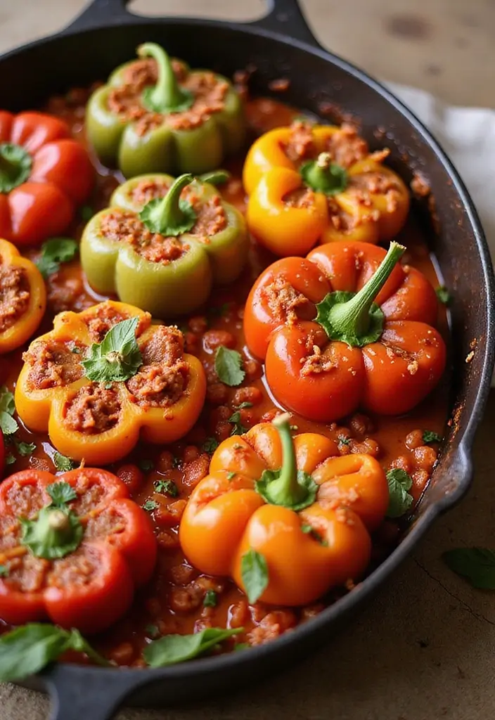 27 Leftover Pasta Sauce Recipes That Taste Even Better 25 27 Leftover Pasta Sauce Recipes That Taste Even Better - 5. Pasta Sauce Stuffed Peppers