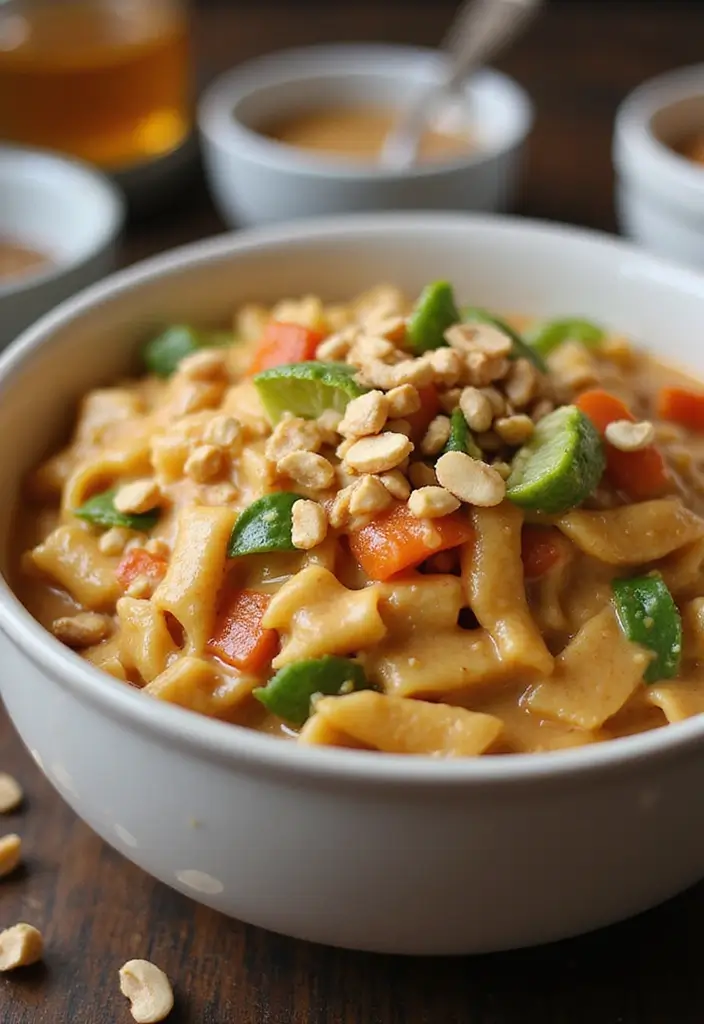 27 Non-Tomato Pasta Sauce Recipes for Creamy Variety 69 27 Non-Tomato Pasta Sauce Recipes for Creamy Variety - 11. Creamy Peanut Sauce