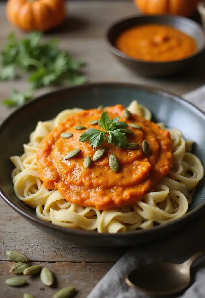 27 Non-Tomato Pasta Sauce Recipes for Creamy Variety 95 27 Non-Tomato Pasta Sauce Recipes for Creamy Variety - 15. Spiced Sweet Potato Sauce