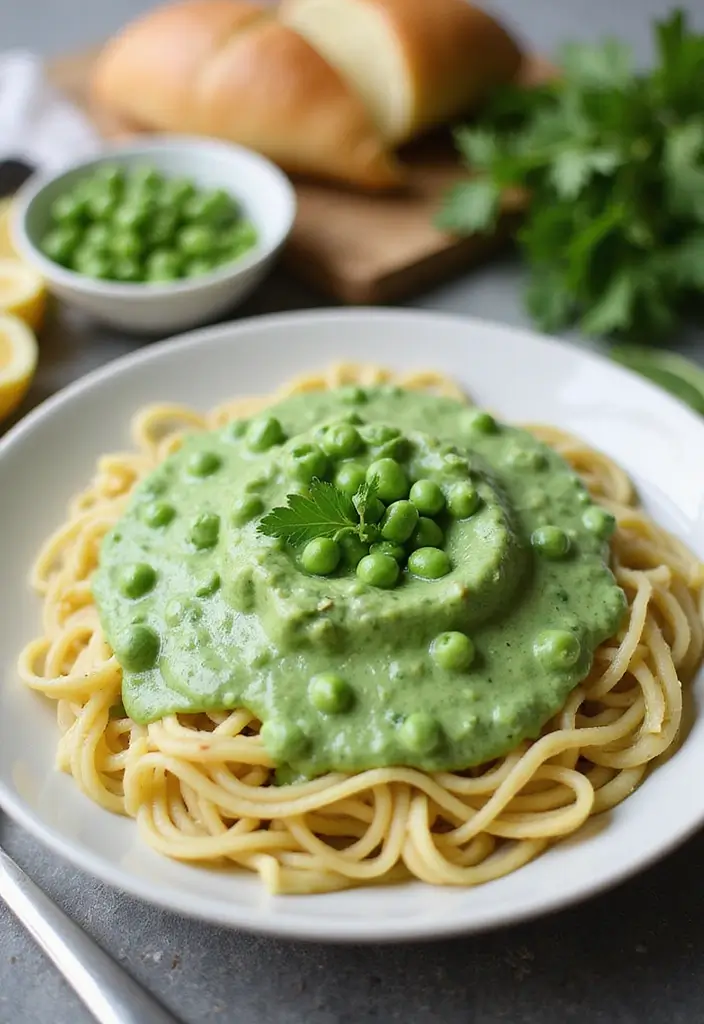 27 Non-Tomato Pasta Sauce Recipes for Creamy Variety 123 27 Non-Tomato Pasta Sauce Recipes for Creamy Variety - 19. Creamy Pea Sauce
