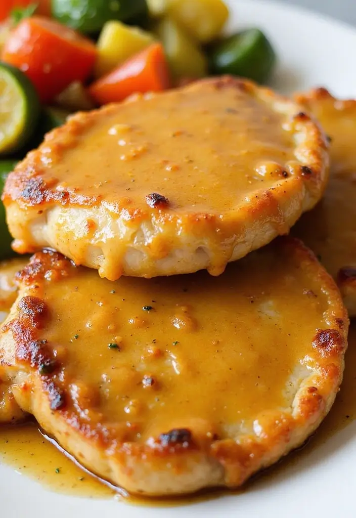 27 Pork Chop Recipes with Sauce for Juicy Results 6 27 Pork Chop Recipes with Sauce for Juicy Results - 2. Honey Mustard Glazed Pork Chops