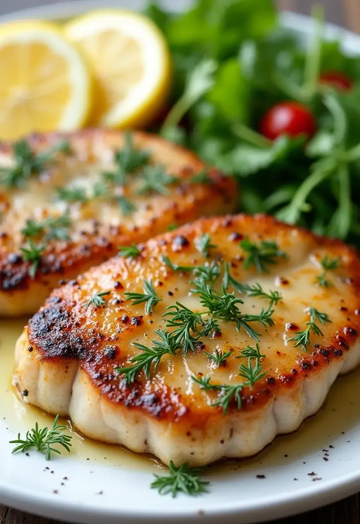 27 Pork Chop Recipes with Sauce for Juicy Results 39 27 Pork Chop Recipes with Sauce for Juicy Results - 7. Lemon Dill Pork Chops