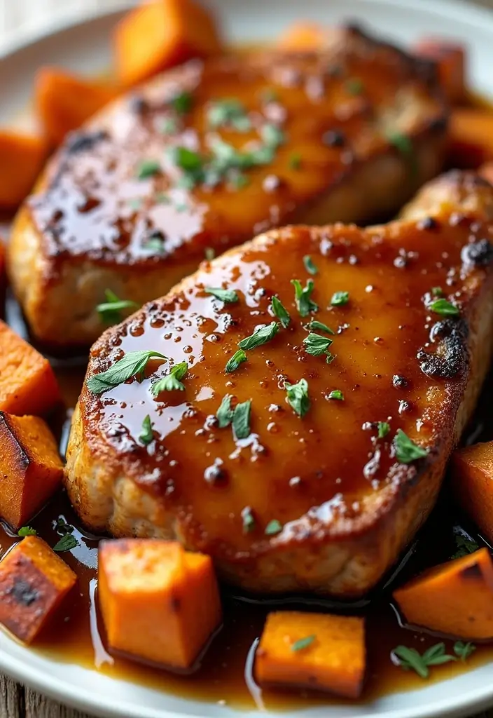 27 Pork Chop Recipes with Sauce for Juicy Results 53 27 Pork Chop Recipes with Sauce for Juicy Results - 9. Maple Syrup Glazed Pork Chops