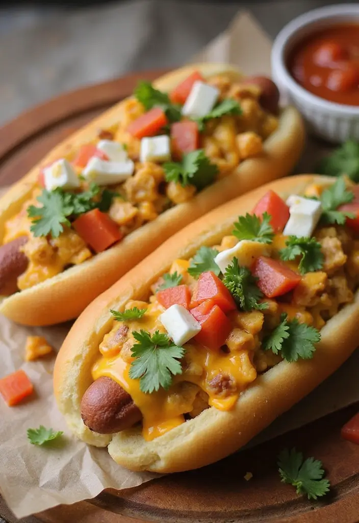 27 Recipes Using Canned Nacho Cheese Sauce for Quick Snacks 76 27 Recipes Using Canned Nacho Cheese Sauce for Quick Snacks - 12. Nacho Cheese Hot Dogs