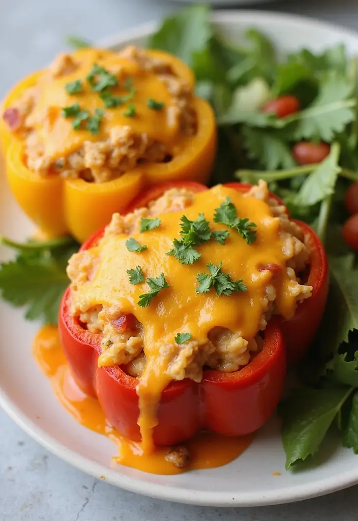 27 Recipes Using Canned Nacho Cheese Sauce for Quick Snacks 102 27 Recipes Using Canned Nacho Cheese Sauce for Quick Snacks - 16. Nacho Cheese Stuffed Bell Peppers