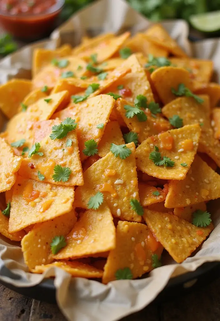 27 Recipes Using Canned Nacho Cheese Sauce for Quick Snacks 147 27 Recipes Using Canned Nacho Cheese Sauce for Quick Snacks - 23. Nacho Cheese Baked Tortilla Chips