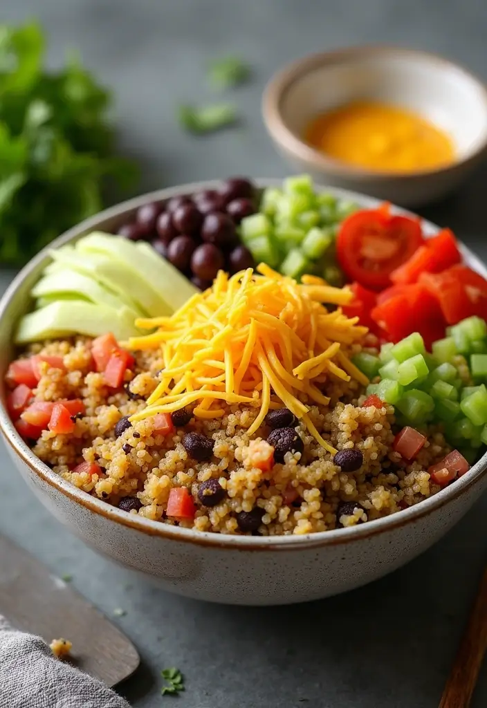 27 Recipes Using Canned Nacho Cheese Sauce for Quick Snacks 154 27 Recipes Using Canned Nacho Cheese Sauce for Quick Snacks - 24. Cheesy Nacho Cheese Quinoa Bowl