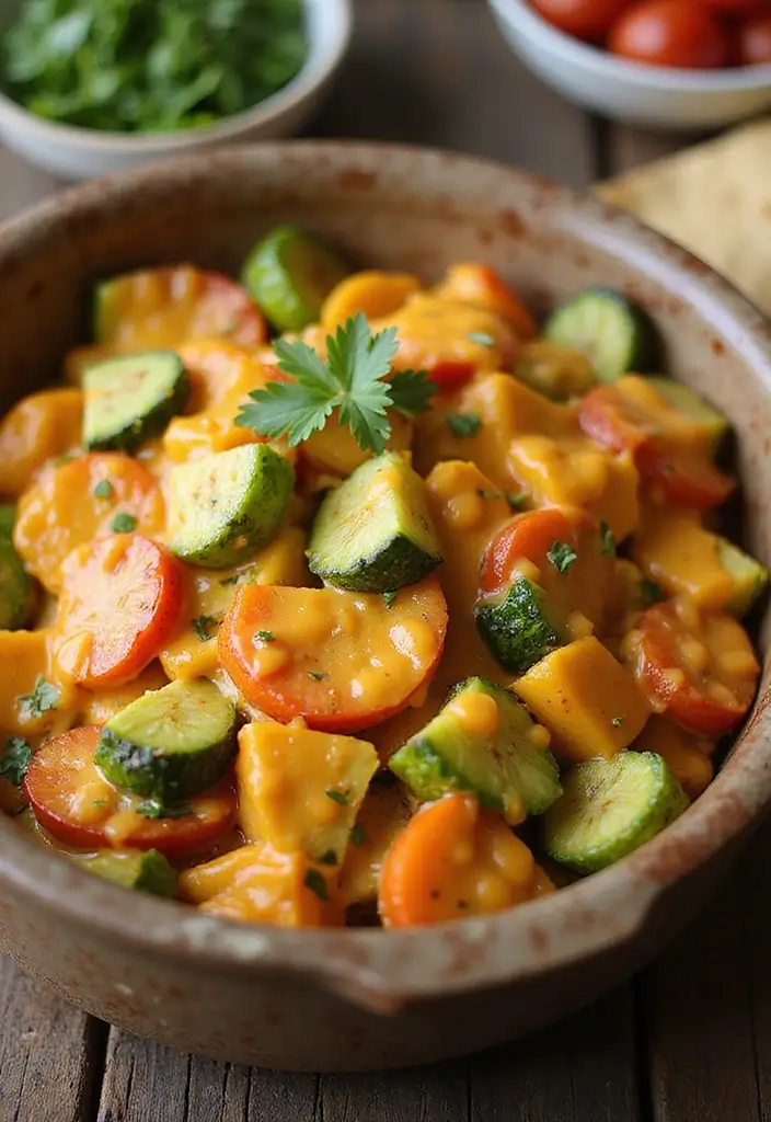 27 Recipes Using Canned Nacho Cheese Sauce for Quick Snacks 168 27 Recipes Using Canned Nacho Cheese Sauce for Quick Snacks - 26. Nacho Cheese Vegetable Medley
