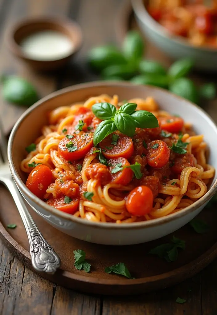 27 Red Sauce Pasta Recipes Vegetarian and Delicious 1 27 Red Sauce Pasta Recipes Vegetarian and Delicious - 1. Classic Marinara with Roasted Vegetables
