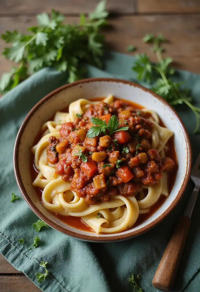 27 Red Sauce Pasta Recipes Vegetarian and Delicious 123 27 Red Sauce Pasta Recipes Vegetarian and Delicious - 19. Vegetable Bolognese