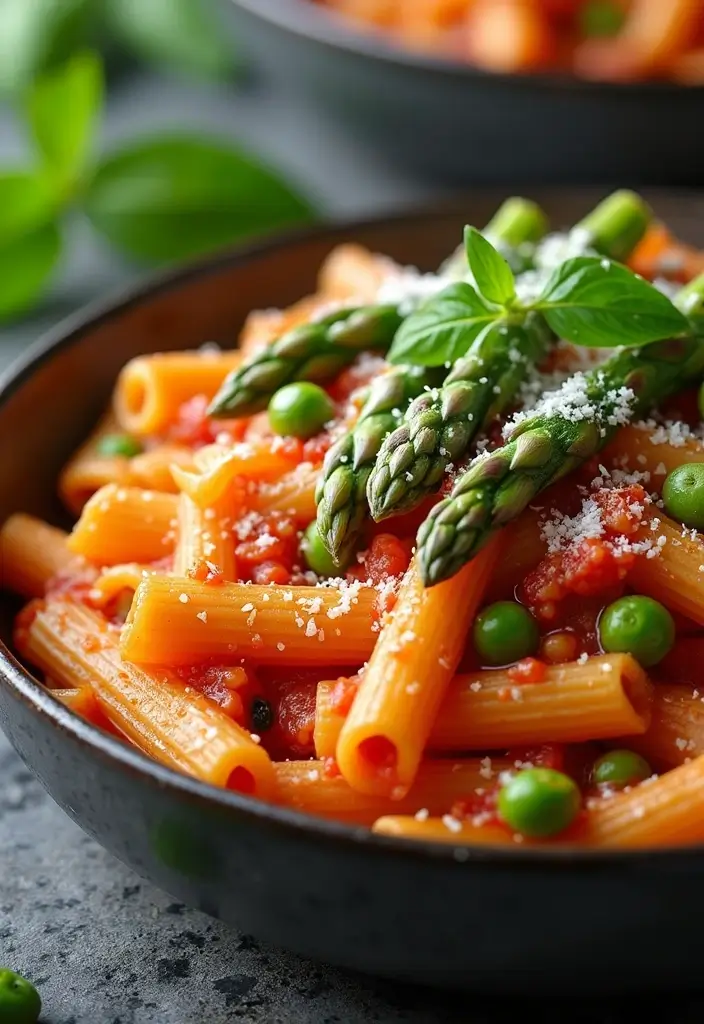 27 Red Sauce Pasta Recipes Vegetarian and Delicious 20 27 Red Sauce Pasta Recipes Vegetarian and Delicious - 4. Penne Arrabbiata with Seasonal Veggies