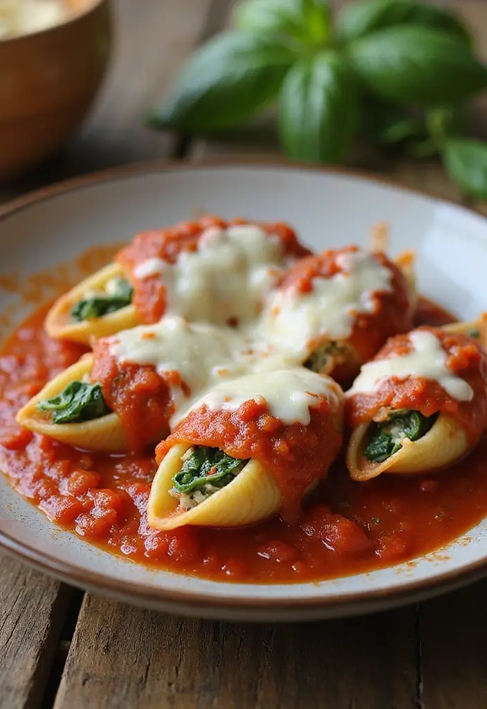 27 Red Sauce Pasta Recipes Vegetarian and Delicious 53 27 Red Sauce Pasta Recipes Vegetarian and Delicious - 9. Stuffed Shells with Tomato Sauce