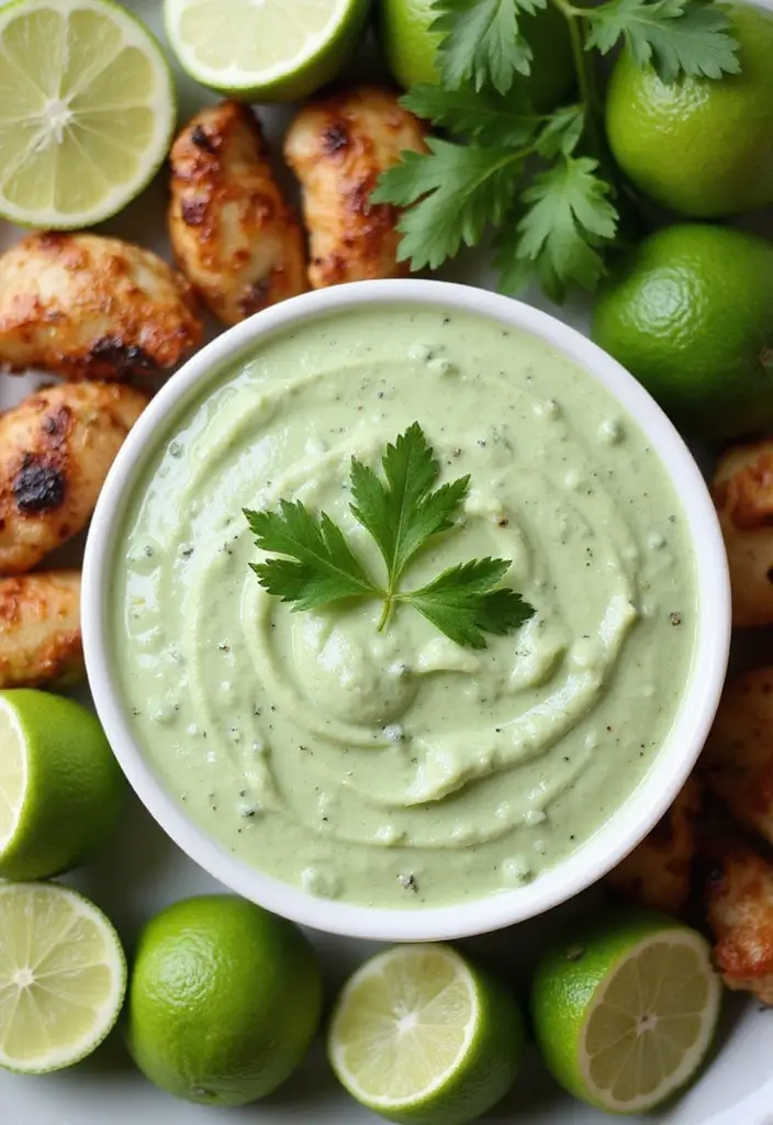 29 Chicken Dipping Sauce Recipes That Beat Store-Bought 53 29 Chicken Dipping Sauce Recipes That Beat Store-Bought - 9. Cilantro Lime Dressing