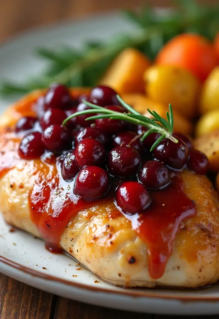 29 Chicken and Cranberry Sauce Recipes for Sweet & Savory Fans 1 29 Chicken and Cranberry Sauce Recipes for Sweet & Savory Fans - 1. Maple Cranberry Glazed Chicken