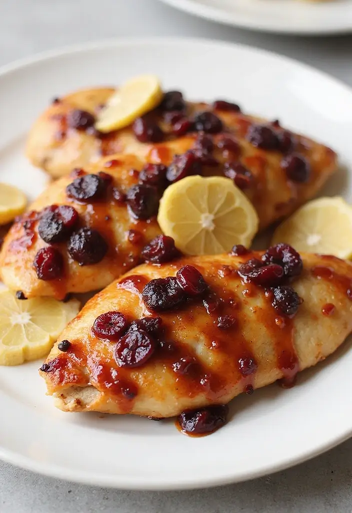 29 Chicken and Cranberry Sauce Recipes for Sweet & Savory Fans 83 29 Chicken and Cranberry Sauce Recipes for Sweet & Savory Fans - 13. Cranberry and Ginger Chicken Breasts