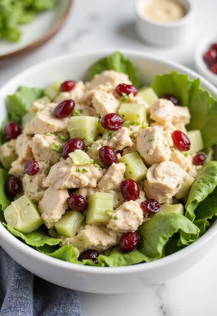 29 Chicken and Cranberry Sauce Recipes for Sweet & Savory Fans 8 29 Chicken and Cranberry Sauce Recipes for Sweet & Savory Fans - 2. Cranberry Chicken Salad