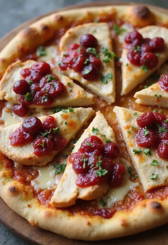29 Chicken and Cranberry Sauce Recipes for Sweet & Savory Fans 137 29 Chicken and Cranberry Sauce Recipes for Sweet & Savory Fans - 21. Cranberry Chicken Pizza
