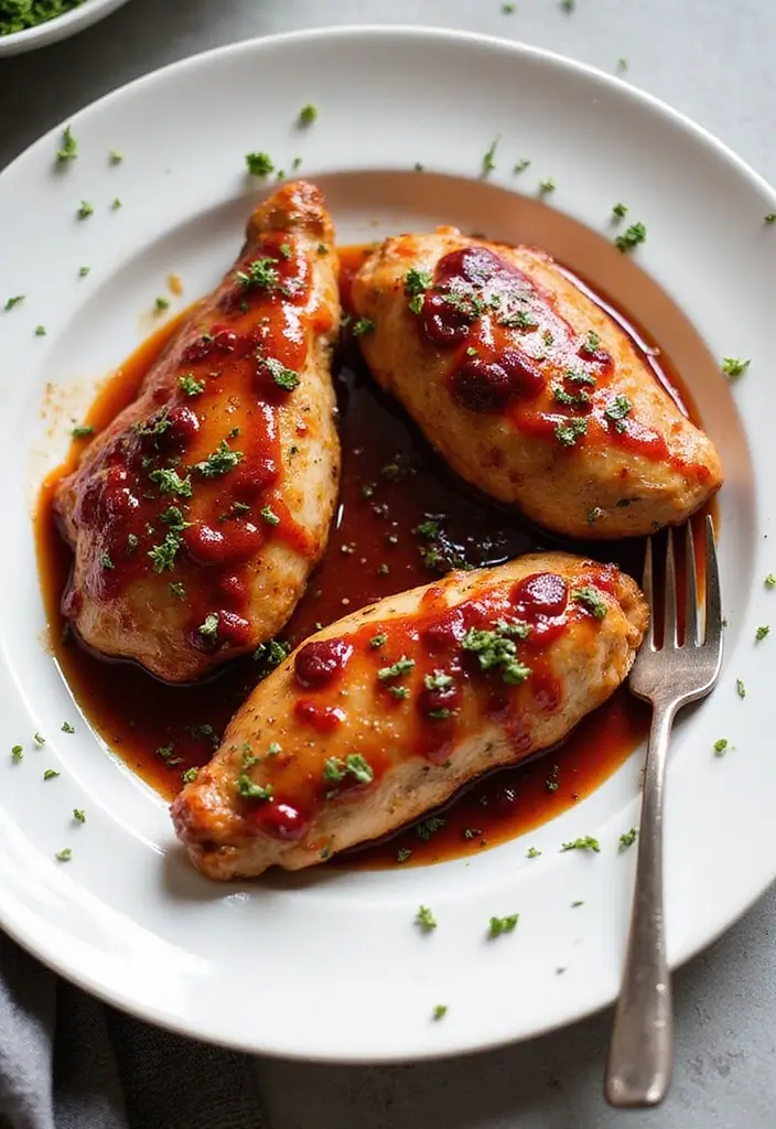 29 Chicken and Cranberry Sauce Recipes for Sweet & Savory Fans 158 29 Chicken and Cranberry Sauce Recipes for Sweet & Savory Fans - 24. Cranberry Chipotle Chicken