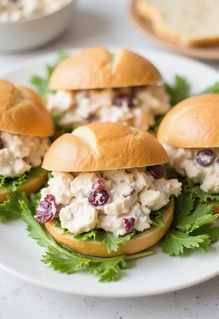 29 Chicken and Cranberry Sauce Recipes for Sweet & Savory Fans 179 29 Chicken and Cranberry Sauce Recipes for Sweet & Savory Fans - 27. Cranberry Chicken Salad Sandwiches